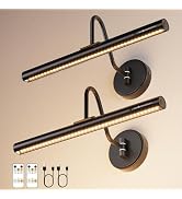 VOLISUN Picture Lights for Wall, 15.7'' Rechargeable Picture Light Battery Operated, 3 Color Temp...