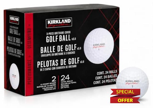 Kirkland Golf Balls 24-Pack Urethane 3-Piece Tour Performance V3.0 | USGA conforming