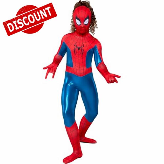 MARVEL Spider-Man Brand New Day Official Youth Girl Zentai Halloween Costume-Deluxe TwoWay Stretch Spandex Zippers Openings