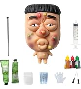 Professional Pimple Popping Fidget Toy(Mr. Bucktooth), 12-Piece DIY Desk Pimple Popper Kit with C...