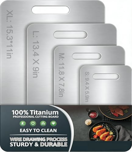 100% Pure Titanium Double-Sided | Cutting Boards