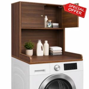 Washer Dryer Countertop with Cabinets