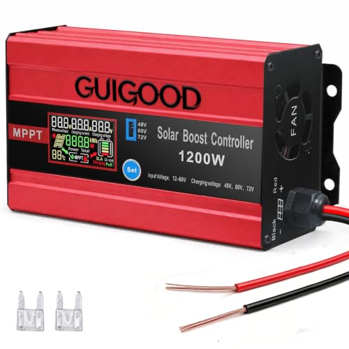 15A Output for LiFePO4/NMC Lithium/Lead-Acid/AGM/Gel | Color LCD| Golf Cart RV Off-Grid | 1-Year Warranty