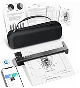 TATTMUSE Portable Printers Wireless for Travel, Inkless Thermal Printer Compatible with iOS/Andro...