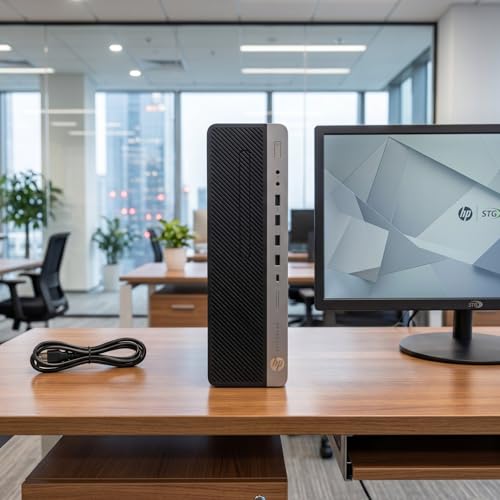128G SSD(Renewed) SFF Desktop Computer PC