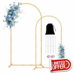 2 Pack Metal Arch Backdrop Stand(7.2 ft
