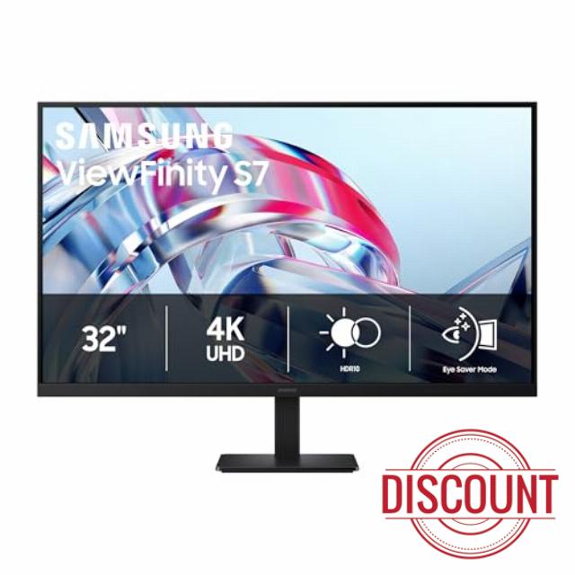 Samsung 32" ViewFinity S7 (S70H) High-Resolution Monitor                                                          4K UHD (3840x2160)