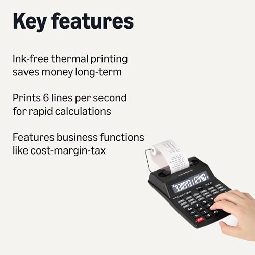 Adding Machine with Thermal Print Out for Business & Tax