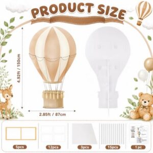 Large Light Brown Hot Air Shaped Cardboard Cutout