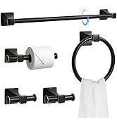 Bathroom Accessory Sets 4PCS Bathroom Accessories Set Complete Western Rustic Horseshoes Decorati...