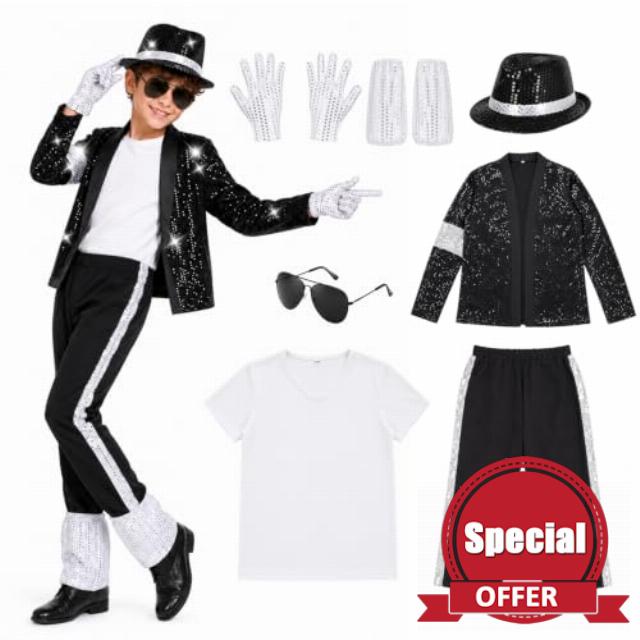 Kids 80s 90s Pop Star Costume