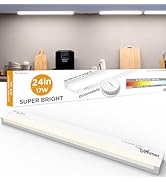 Tonlesm LED Under Cabinet Lighting Hardwired Or Plug in,18 Inch11W 1100LM Super Bright,Dimmable W...