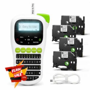 Vixic Label Maker Machine with 4 Tapes