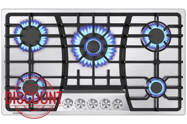 36 Inch Gas Cooktop