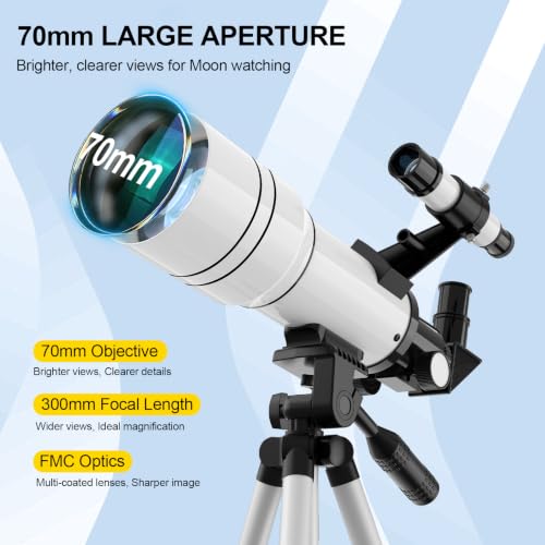 Astronomical Telescopes (15X-150X) with Fully Multi-Coated Optics