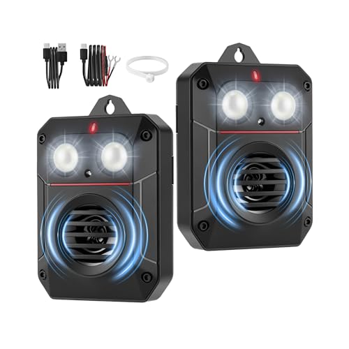 Ultrasonic Rodent Repeller with Frequency Sweeping and Strobe Flashing Light