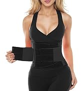 SHAPERX Waist Trainer for Women Tummy Control Waist Cincher Belt Workout Sweat Band Back Support ...