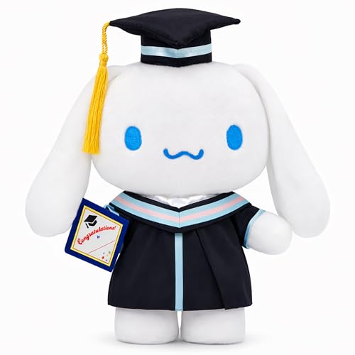 Soft Stuffed Animal with Graduation Cap and Gown