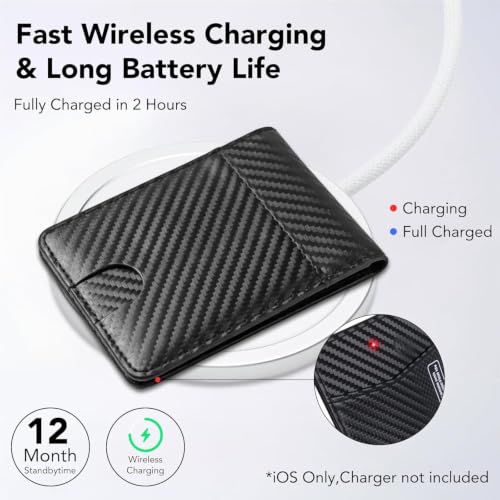 Rechargeable Wirelessly Wallet Tracker