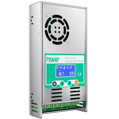 Negative Ground Solar Panel Regulator with LCD Display for Lead-Acid Gel AGM Lithium Battery