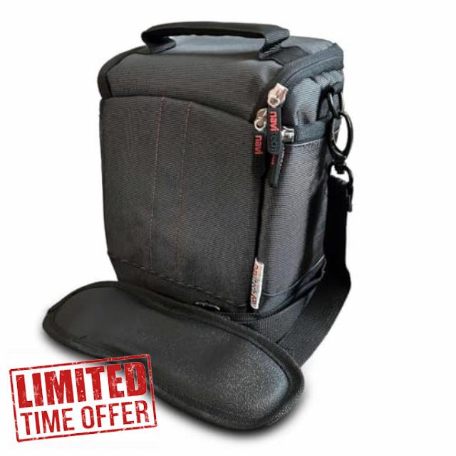 Navitech Black Camcorder Camera Bag Compatible with Panasonic HC-V900 Camcorde