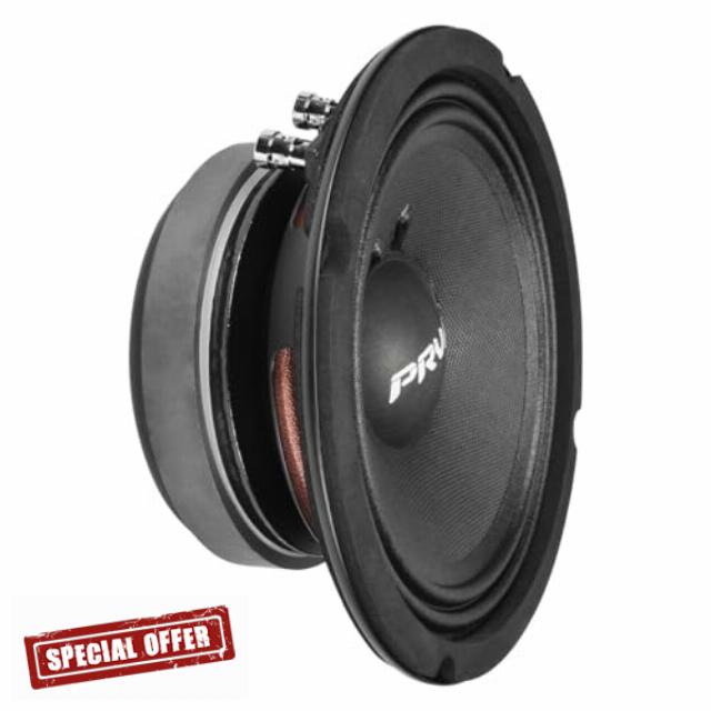 PRV AUDIO 6.5 Inch Midbass Speaker 6MB400 8 Ohm 400 Watts High Performance PRO Audio Loudspeaker High Output Sound (Single)