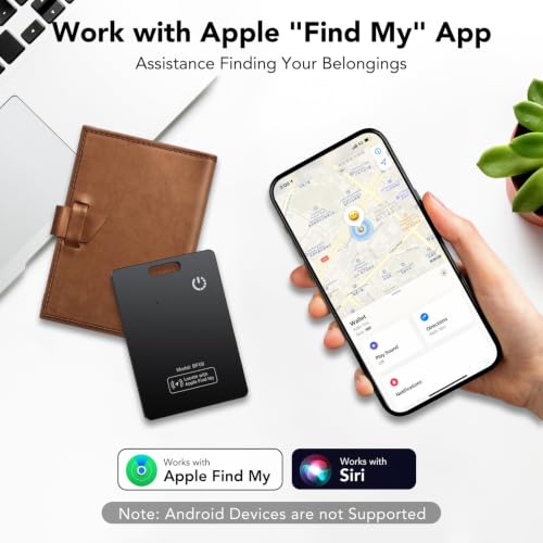IP68 0.11in Rechargeable Smart Card Work with Apple Find My