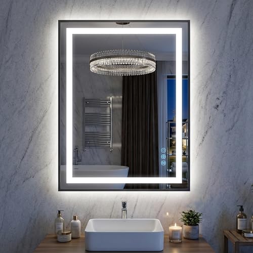 Vanity Mirror for Wall with Black Frame