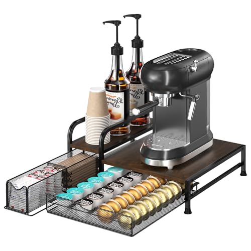 4 Syrup Bottle 40 Pods Capacity for Nespresso