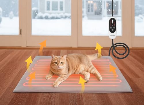 Waterproof Indoor Warming Mat with Chew-Resistant Cord & Soft Washable Cover