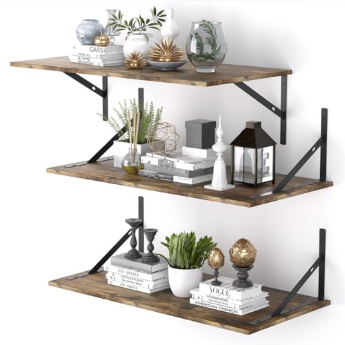 24W x 12 Inch Deep Floating Shelves