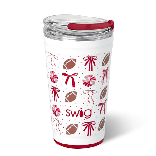We've Got Spirit Crimson | Triple Insulated Stainless Steel - EZ Slider Lid - Spill Resistant - Keeps Drinks Cold or Hot - Stackable - Dishwasher Safe