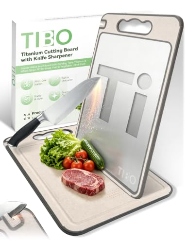 14.3"L x 9.8"W Double-Sided Small Board (Titanium & Wheat Straw PP) for Meat