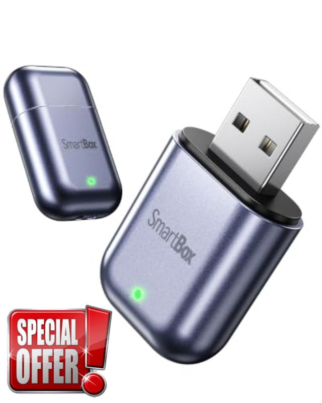Burnt Sugar Wireless Carplay Adapter for iPhone 2026 Upgraded