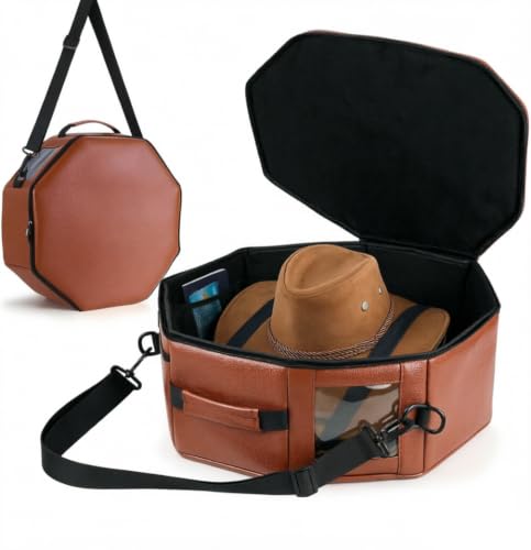 Brown | Foldable Hat Organizer