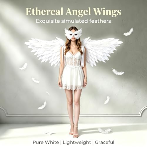 5ft Angel Costume Accessory for Halloween Christmas Cosplay