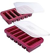 Souper Cubes Silicone Freezer Molds Gift Set with 2 Tbsp, 1/2, 1, and 2 Cup Silicone Freezer Tray...