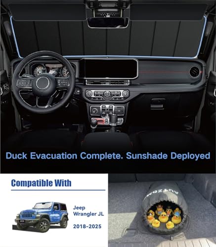 Gladiator 2020-2026 | Vehicle-Specific Blocks Heat Keep Interior & Dashboard Cool Silver Coating Fast Set Up Travel Daily Commuting
