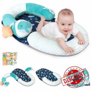 4 in 1 Tummy Time Mat with Educational Cards