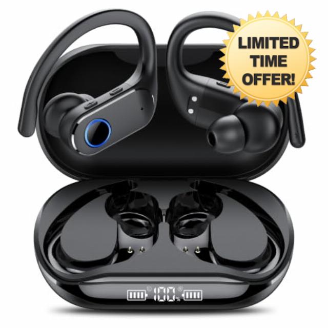 Active Noise Cancelling Ear Buds Wireless Earbuds Dual Battery Display