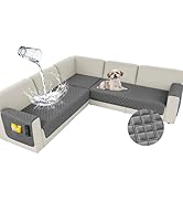 Arfntevss Waterproof L Shape Sectional Couch Covers for Sectional Washable Velvet Sofa Cover for ...