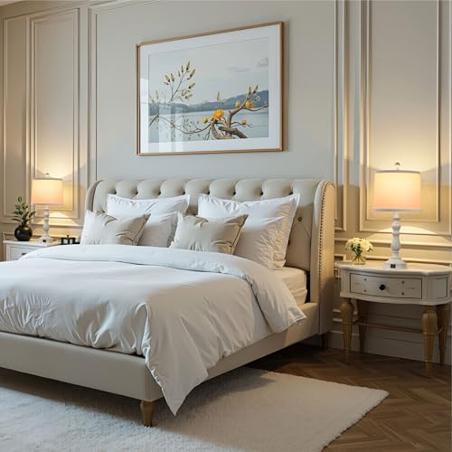 Beige | Bedside Lamps with 3 Color Temperatures