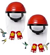 Hummingbird Feeder Helmet | Easy-Install Hummingbird Feeder Hat | 2 Feeding Ports, Round Nectar B...