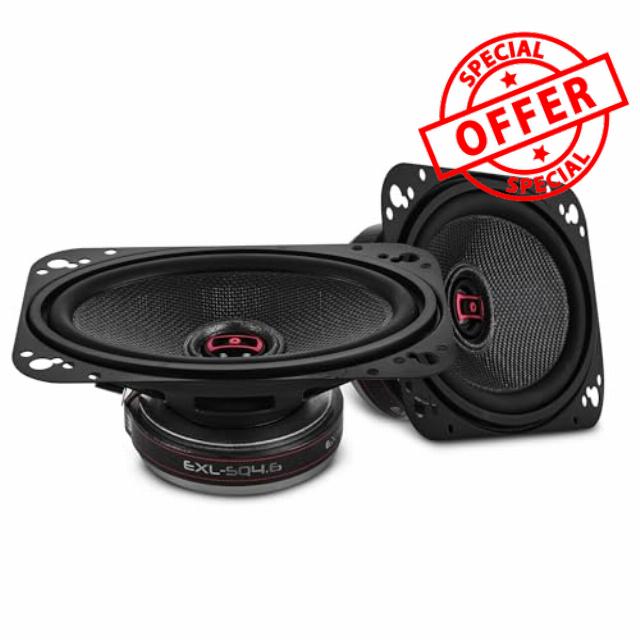 DS18 EXL-SQ4.6 4x6” 2-Way Coaxial Speakers – Pair