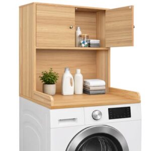 2-Tier Laundry Countertop with Shelf                                                          Washer and Dryer Topper with Edge