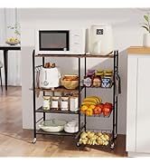 HapiRm Over the Door Hat Organizer - 2 Tier Wall Mounted Hat Rack with 2 Adjustable Metal Basket,...