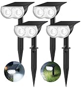 Consciot Solar Spotlight Outdoor Waterproof, Multicolored Solar Outdoor Lights, IP65 Waterproof S...