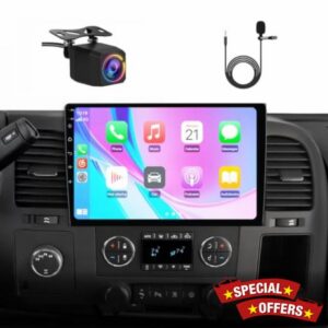 Car Radio for Chevy Silverado 2007-2013 Tahoe GMC Sierra Yukon with CarPlay | Wireless CarPlay