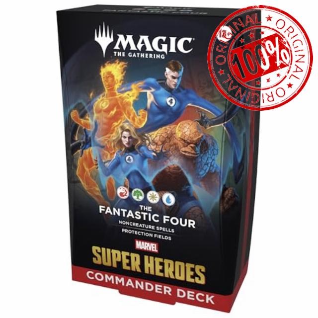 Magic: The Gathering | Marvel Super Heroes Commander Deck - The Fantastic Four (100-Card Deck + Accessories)