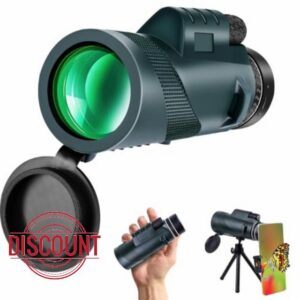 80×100 monocular Telescope with high Magnification and high Definition                                                          Equipped with a phone adapter